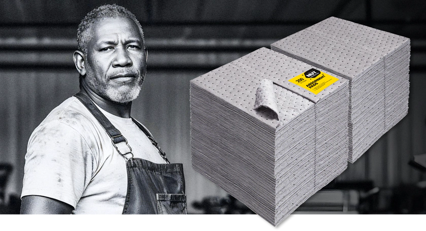 Industrial Absorbent Pads Nutcracker Pro